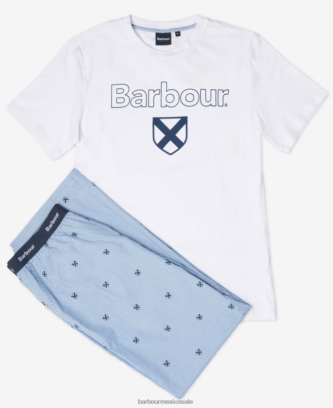 Barbour 8B6RFZ1241 ropa azul clásico hombres pijama de tomas