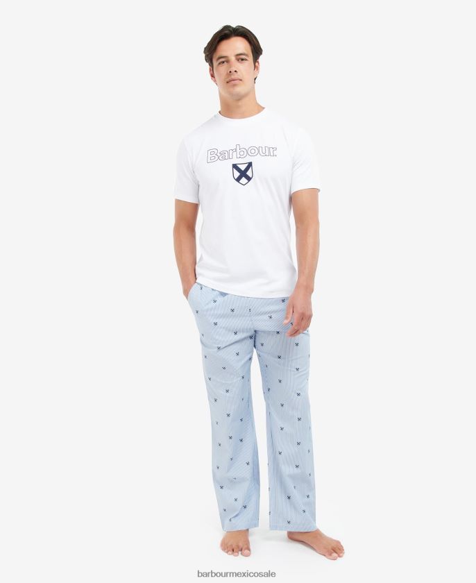 Barbour 8B6RFZ1241 ropa azul clásico hombres pijama de tomas