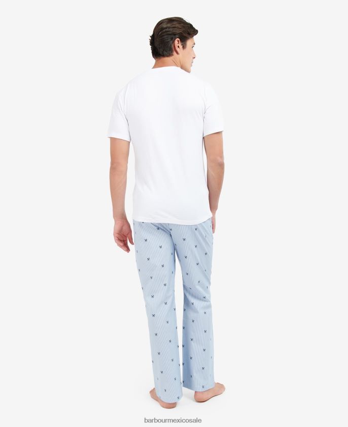 Barbour 8B6RFZ1241 ropa azul clásico hombres pijama de tomas