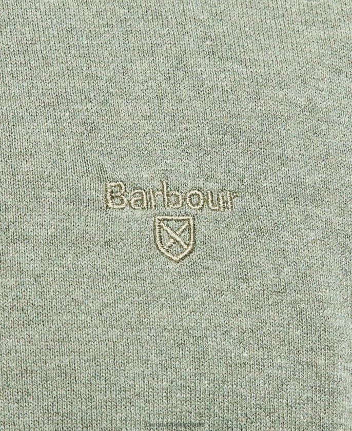 Barbour 8B6RFZ1074 ropa azul brillante hombres tripulación de algodón ligero