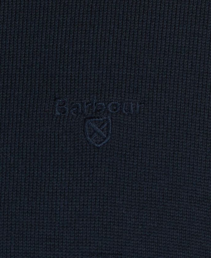 Barbour 8B6RFZ1075 ropa carbón hombres jersey de algodón pima con cuello redondo