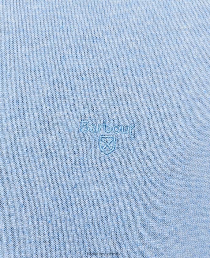 Barbour 8B6RFZ1076 ropa carbón hombres cuello redondo de algodón pima