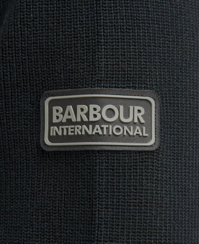 Barbour 8B6RFZ1079 ropa negro clásico hombres jersey de punto musgo