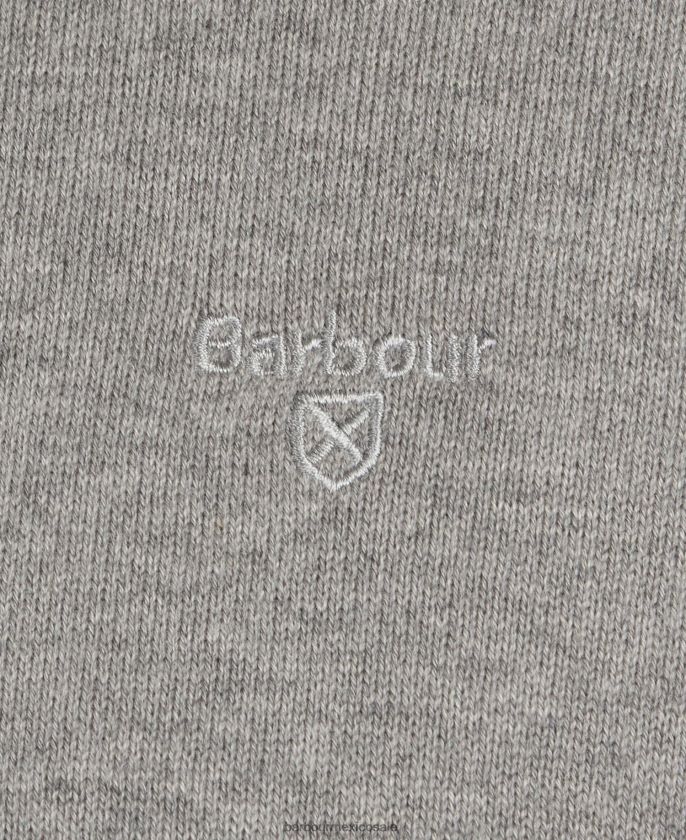 Barbour 8B6RFZ1083 ropa blanco antiguo hombres jersey de algodón pima con cuello redondo