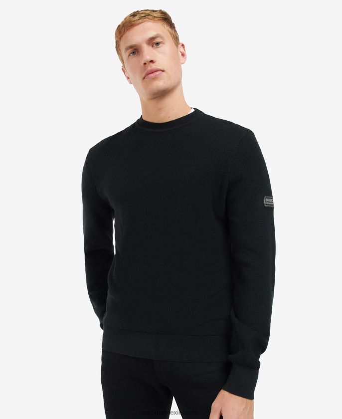 Barbour 8B6RFZ1117 ropa negro clásico hombres jersey de punto drive
