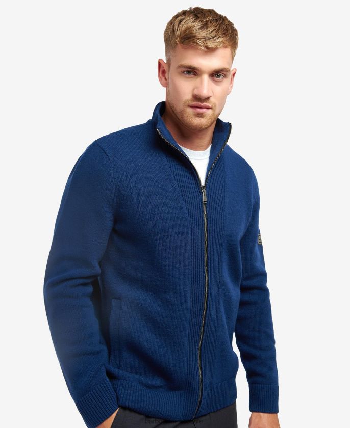 Barbour 8B6RFZ1129 ropa azul profundo hombres tejido de aleación