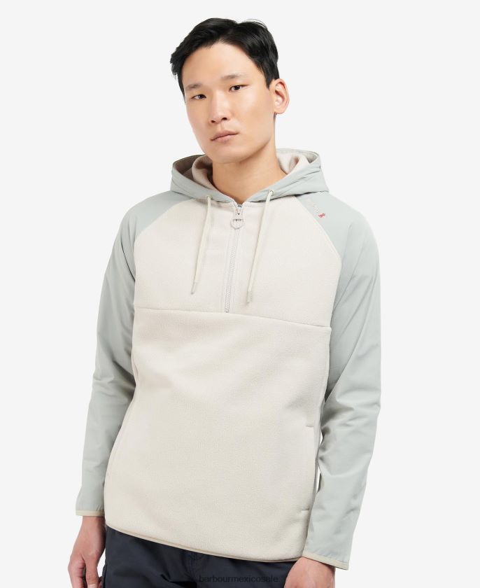Barbour 8B6RFZ1132 ropa Paloma hombres sudadera con capucha y media cremallera newfield