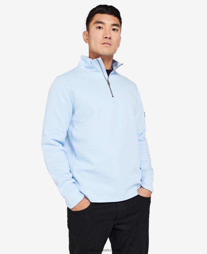 Barbour 8B6RFZ1000 ropa negro clásico hombres media cremallera de resorte