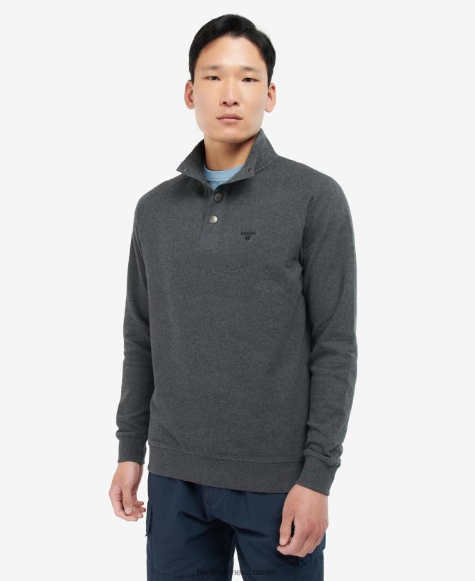 Barbour 8B6RFZ1004 ropa neblina hombres sudadera con botones a presión