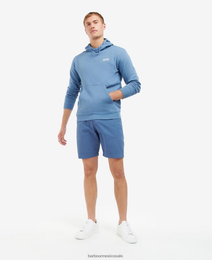 Barbour 8B6RFZ1005 ropa negro hombres sudadera con capucha y logo pequeño