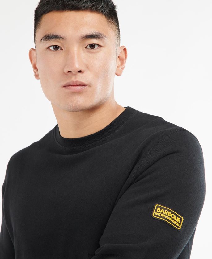 Barbour 8B6RFZ1008 ropa bosque verde hombres insignia de jersey internacional