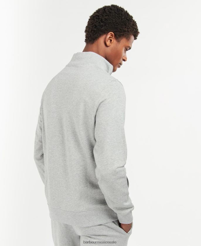 Barbour 8B6RFZ1009 ropa Armada hombres jersey rothley media cremallera