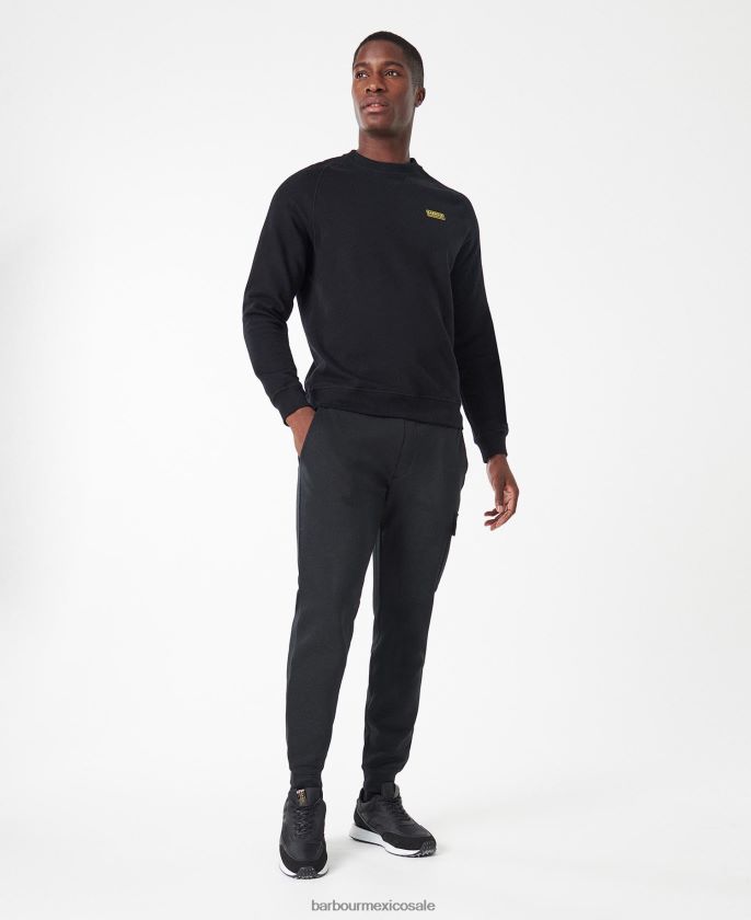 Barbour 8B6RFZ1010 ropa negro hombres sudadera internacional esencial cuello redondo