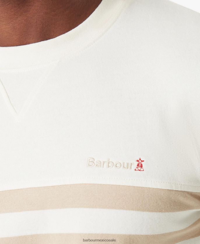 Barbour 8B6RFZ1011 ropa aceituna quemada hombres equipo de la raya de Firthmoor