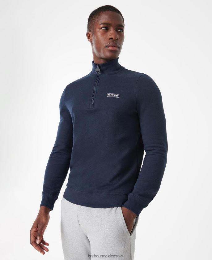 Barbour 8B6RFZ1020 ropa negro hombres sudadera internacional esencial media cremallera