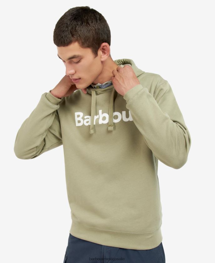 Barbour 8B6RFZ1040 ropa Armada hombres sudadera con capucha y logo