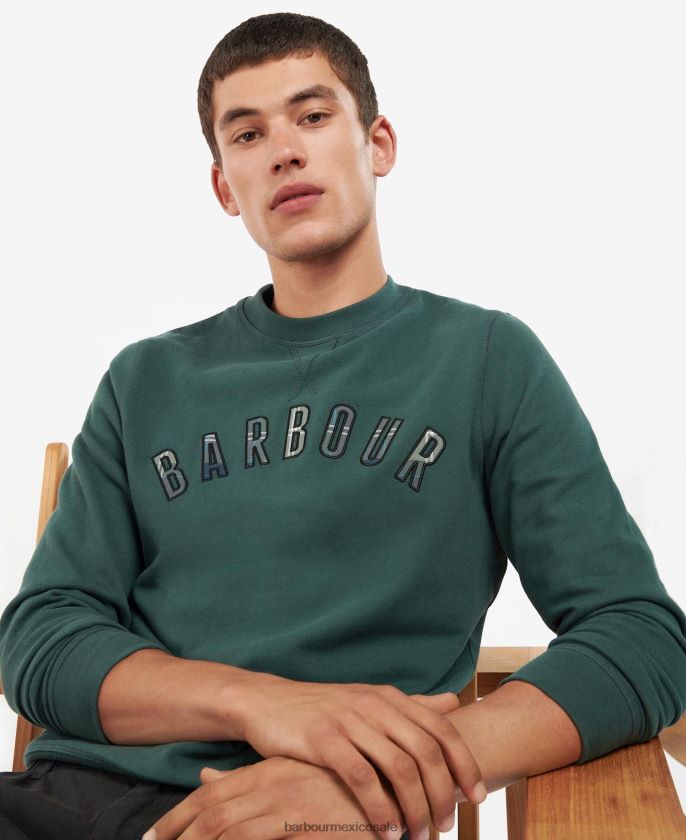 Barbour 8B6RFZ992 ropa Mónaco azul hombres jersey con cuello redondo debson