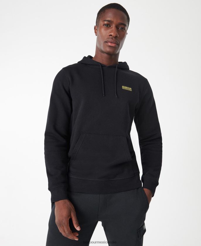 Barbour 8B6RFZ997 ropa abeto pastel hombres sudadera con capucha y logo pequeño internacional