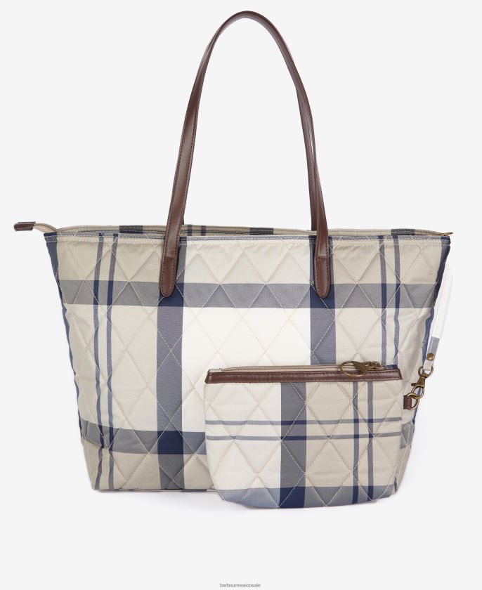 Barbour 8B6RFZ2389 accesorios tartán clásico mujer bolso shopper acolchado Wetherham