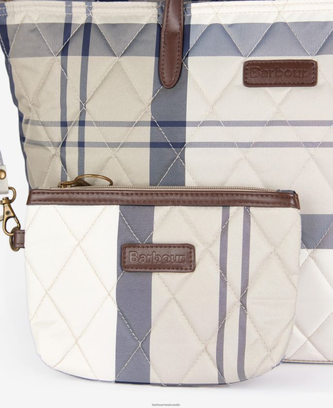 Barbour 8B6RFZ2389 accesorios tartán clásico mujer bolso shopper acolchado Wetherham