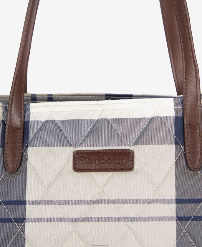 Barbour 8B6RFZ2389 accesorios tartán clásico mujer bolso shopper acolchado Wetherham