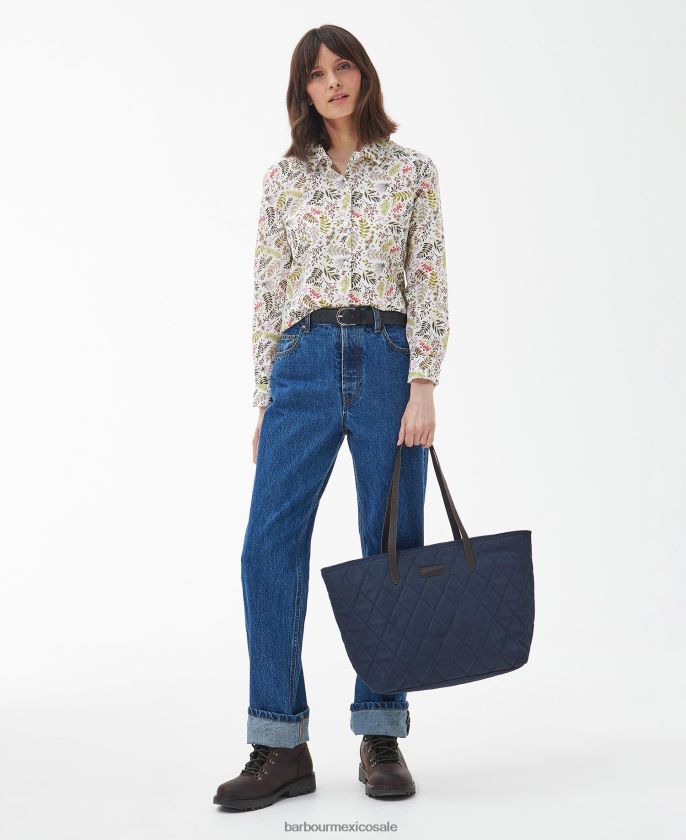 Barbour 8B6RFZ2395 accesorios tartán clásico mujer bolso shopper capitonado Witford