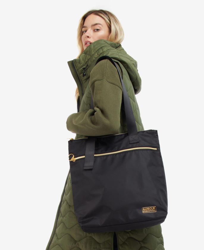 Barbour 8B6RFZ2396 accesorios negro clásico mujer calificar bolso de mano