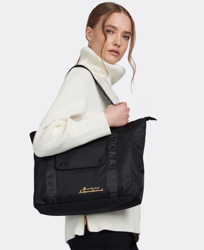 Barbour 8B6RFZ2401 accesorios negro mujer bolsa de asas de ápice