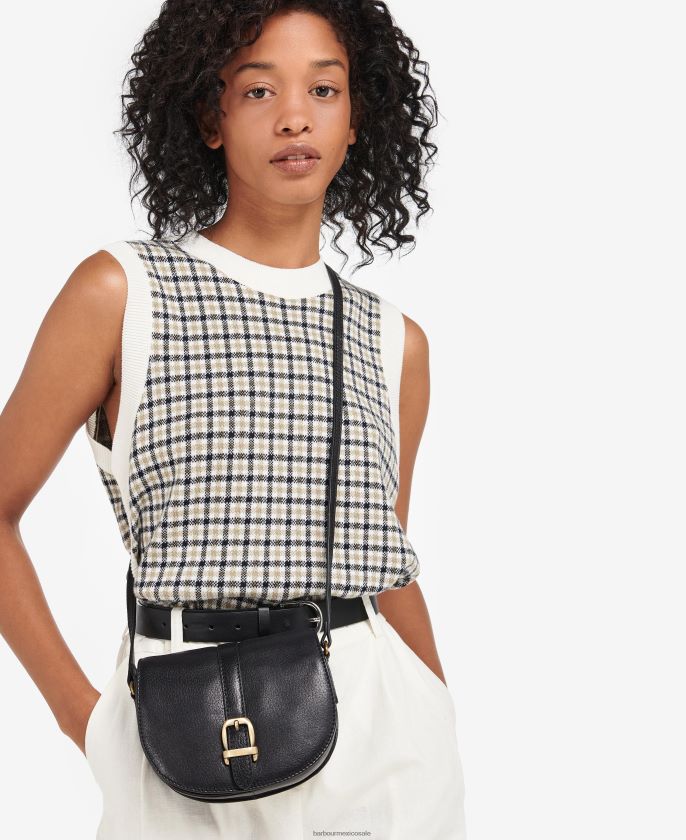 Barbour 8B6RFZ2403 accesorios marron oscuro mujer alforja de cuero laire