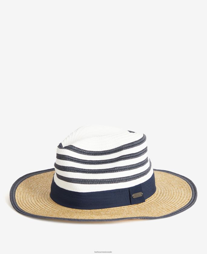 Barbour 8B6RFZ2428 accesorios azul marino/crudo mujer sombrero fedora