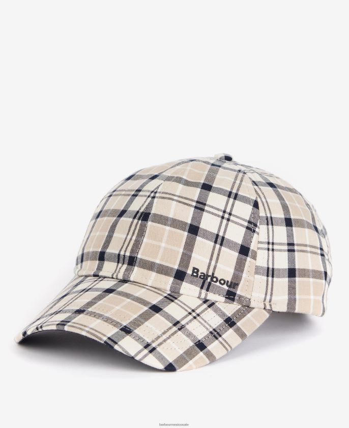 Barbour 8B6RFZ2429 accesorios trinchera/marina mujer gorra deportiva rosie tartan