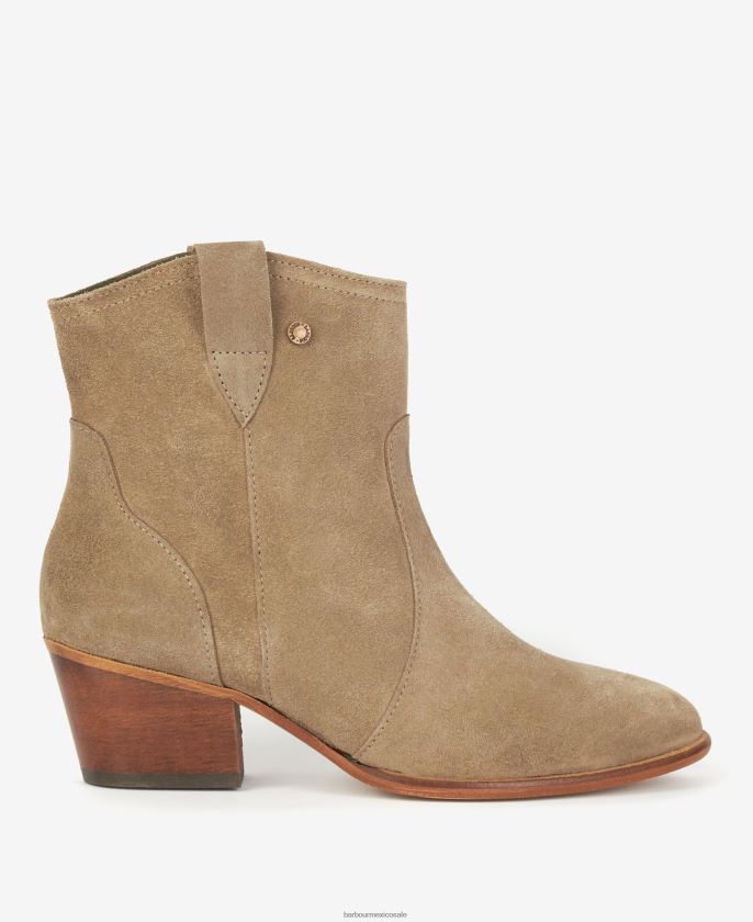 Barbour 8B6RFZ2053 calzado gris pardo mujer botas vaqueras de arena