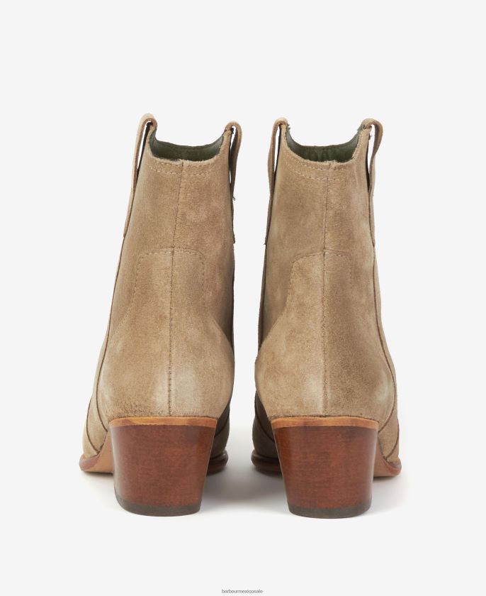 Barbour 8B6RFZ2053 calzado gris pardo mujer botas vaqueras de arena