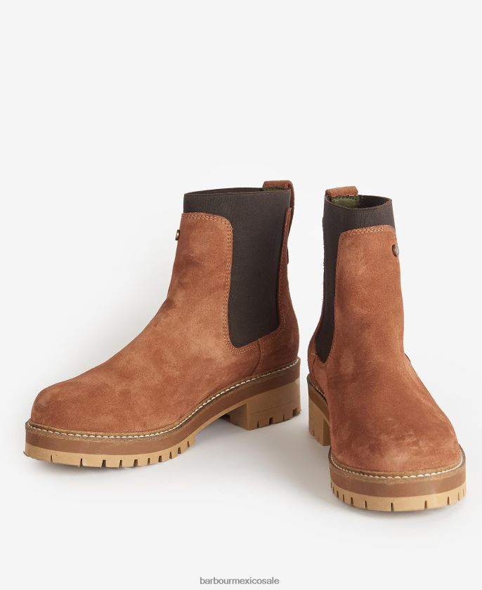 Barbour 8B6RFZ2061 calzado gris pardo mujer botas dixie