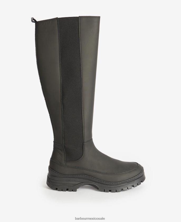 Barbour 8B6RFZ2068 calzado caqui oscuro mujer botas de podio