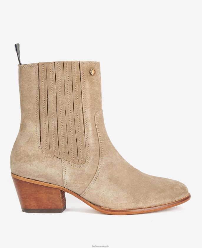 Barbour 8B6RFZ2075 calzado gris pardo mujer botas chelsea vaqueras prue