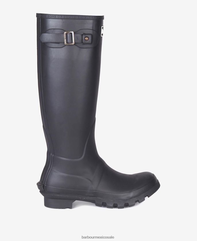 Barbour 8B6RFZ2151 calzado negro mujer botas de agua bede