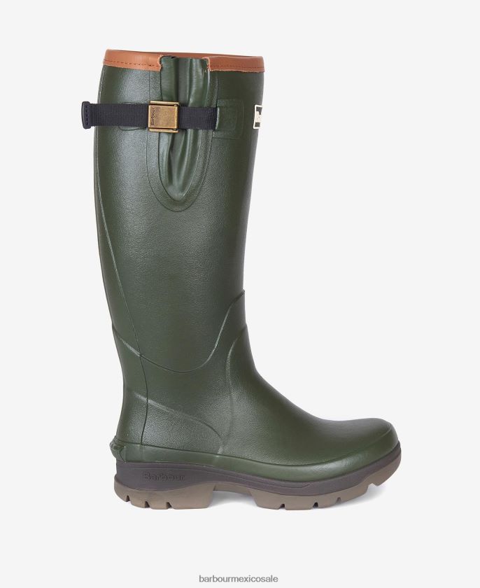 Barbour 8B6RFZ2154 calzado aceituna mujer tempestad botas de agua