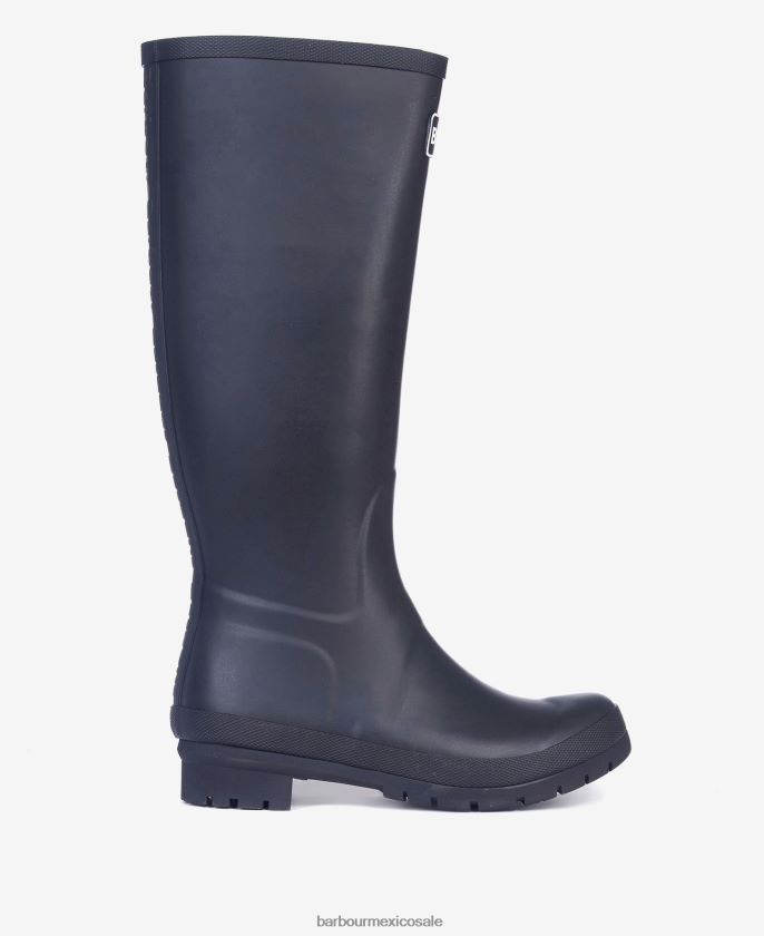 Barbour 8B6RFZ2155 calzado negro mujer botas de agua abadía