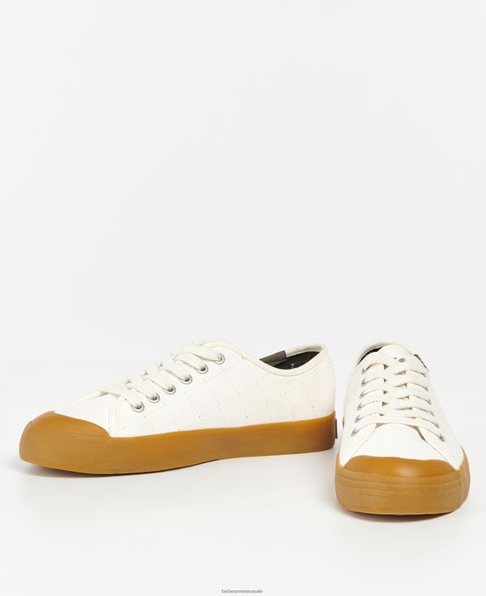 Barbour 8B6RFZ2128 calzado crudo/goma mujer tenis portree de lona