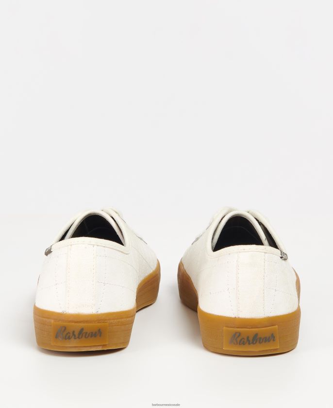Barbour 8B6RFZ2128 calzado crudo/goma mujer tenis portree de lona