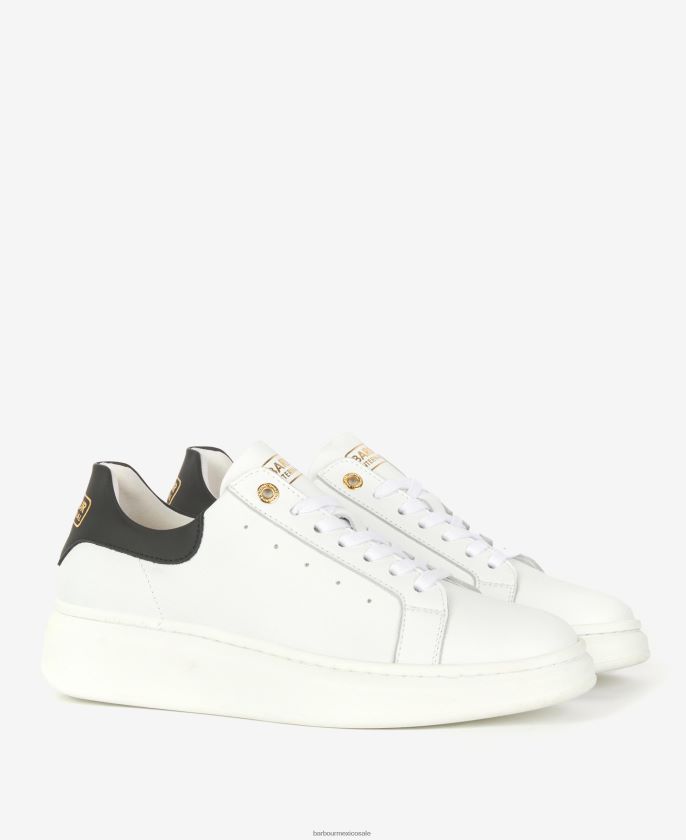 Barbour 8B6RFZ2133 calzado negro clásico mujer entrenadores amanza