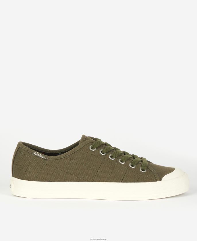 Barbour 8B6RFZ2135 calzado crudo/goma mujer tenis portree de lona