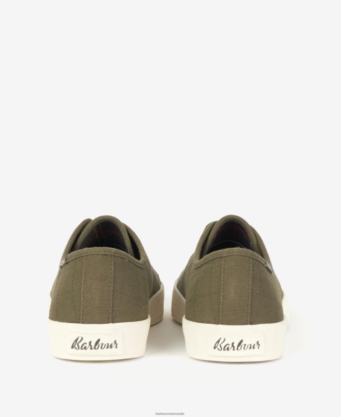 Barbour 8B6RFZ2135 calzado crudo/goma mujer tenis portree de lona