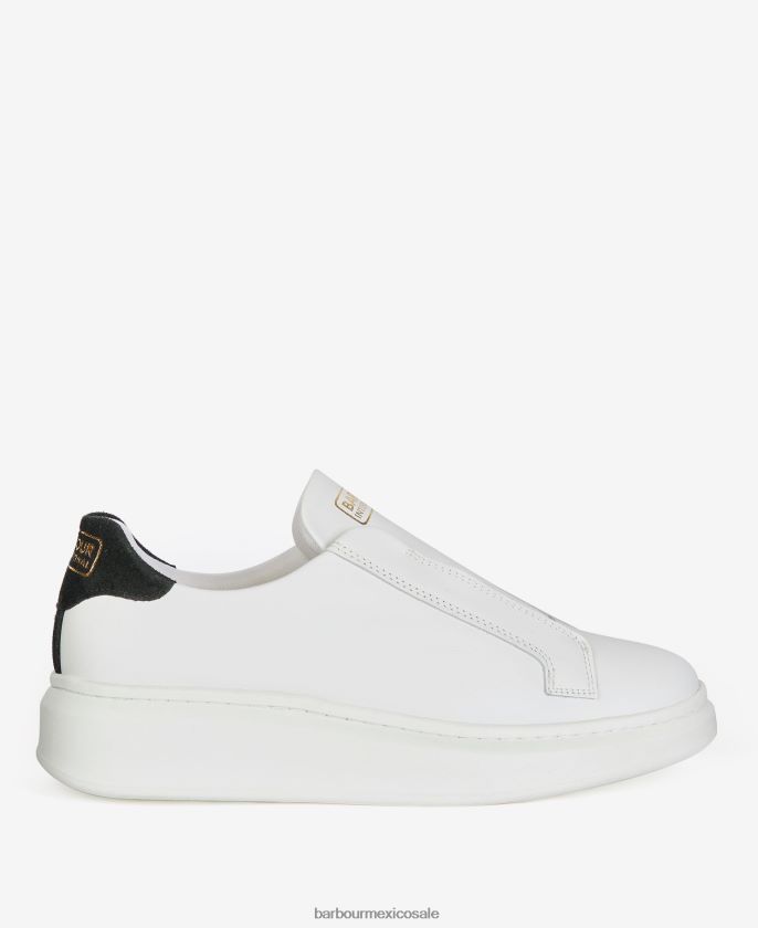 Barbour 8B6RFZ2136 calzado blanco mujer entrenadores carrie