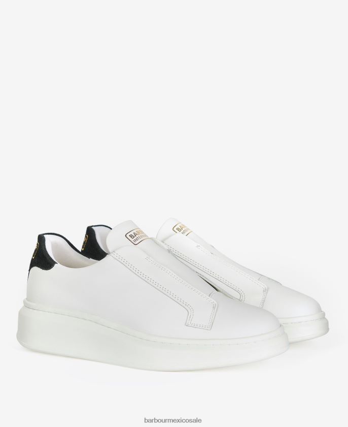 Barbour 8B6RFZ2136 calzado blanco mujer entrenadores carrie