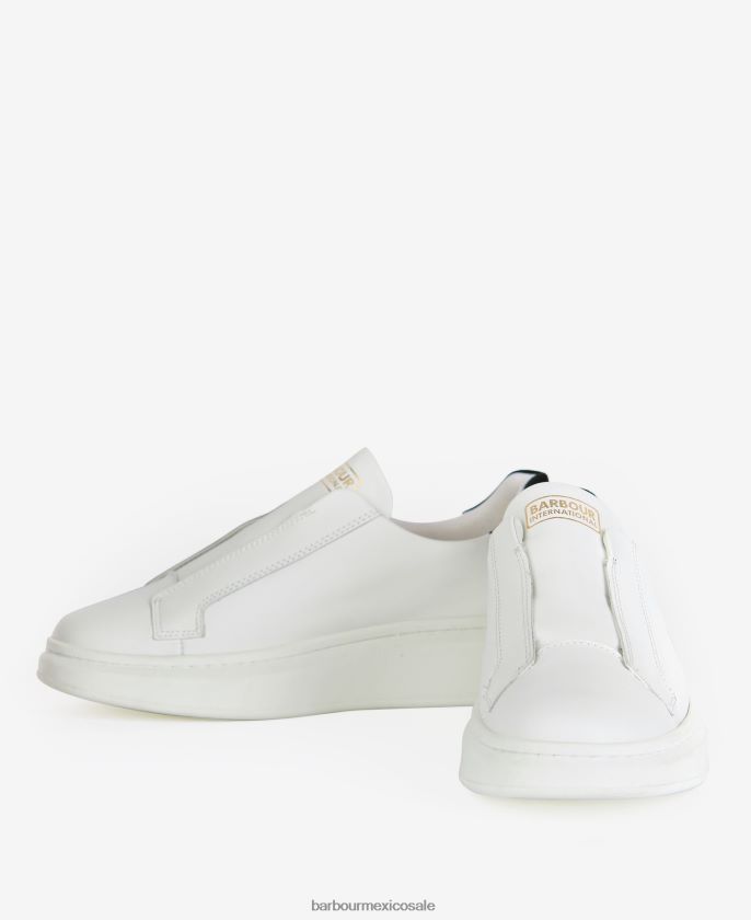 Barbour 8B6RFZ2136 calzado blanco mujer entrenadores carrie