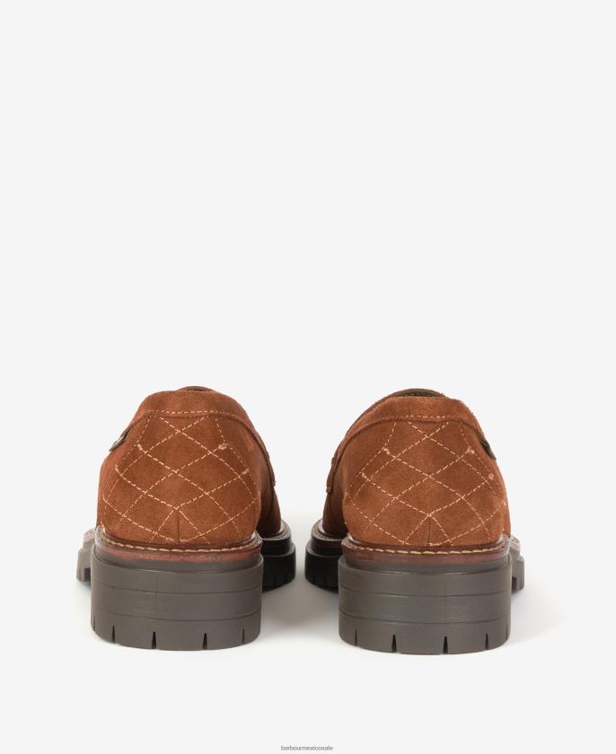 Barbour 8B6RFZ2140 calzado coñac mujer mocasines brooke horsebit