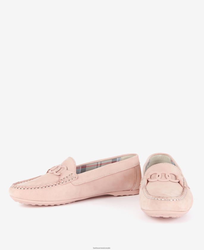 Barbour 8B6RFZ2143 calzado rojo clásico mujer zapatos de conducción astrid