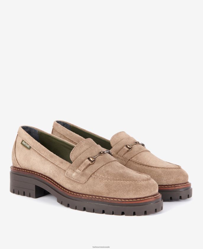 Barbour 8B6RFZ2146 calzado coñac mujer mocasines brooke horsebit